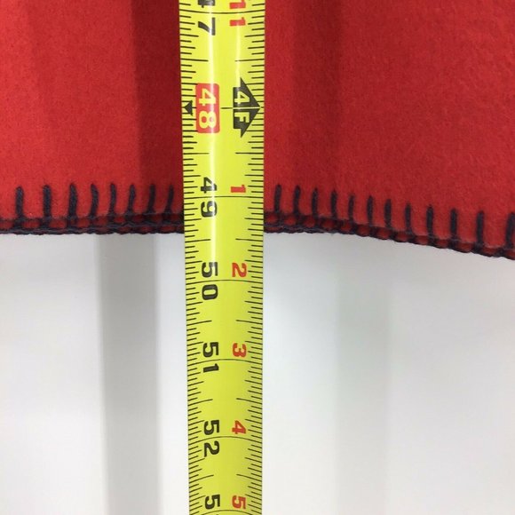 Ralph Lauren Home Red Fleece Throw Blanket 50X68 Embroidered Polo Teddy Bear 90s - Picture 6 of 12